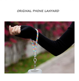 Short Wrist Lanyard Dopamine High-end Braided Rope Phone Chain Camera Climbing Lanyard Anti-drop Phone Case Chain with 1 Metal Phone Patch Clip