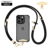 High Quality 3 in 1 Phone Lanyard Crossbody Adjustable Neck Strap High-End Feel Detachable Outdoor Anti-Lost Wrist Strap with Metal Stainless Patch Clip