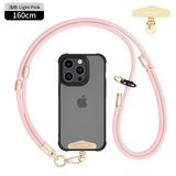 High Quality 3 in 1 Phone Lanyard Crossbody Adjustable Neck Strap High-End Feel Detachable Outdoor Anti-Lost Wrist Strap with Metal Stainless Patch Clip
