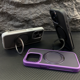 Skin-Sensitive Cooling Rotating Bracket Magnetic Suction Iphone16promax Phone Case Matt Drop-Resistant Suitable for iphone 15