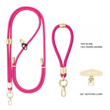 High Quality 3 in 1 Phone Lanyard Crossbody Adjustable Neck Strap High-End Feel Detachable Outdoor Anti-Lost Wrist Strap with Metal Stainless Patch Clip