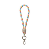 Short Wrist Lanyard Dopamine High-end Braided Rope Phone Chain Camera Climbing Lanyard Anti-drop Phone Case Chain with 1 Metal Phone Patch Clip