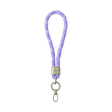 Short Wrist Lanyard Dopamine High-end Braided Rope Phone Chain Camera Climbing Lanyard Anti-drop Phone Case Chain with 1 Metal Phone Patch Clip