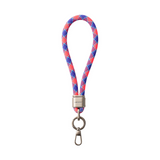 Short Wrist Lanyard Dopamine High-end Braided Rope Phone Chain Camera Climbing Lanyard Anti-drop Phone Case Chain with 1 Metal Phone Patch Clip