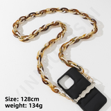 New Cellphone Chain Acrylic Mixed Color Long Crossbody Cellphone Chain Portable Universal Phone Case Hanging Chain