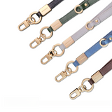 Adjustable PU Leather Mobile Phone Strap  Sewing Crossbody Lanyard Adjustable Back Multifunctional Anti-Lost Strap