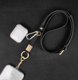 Adjustable PU Leather Mobile Phone Strap  Sewing Crossbody Lanyard Adjustable Back Multifunctional Anti-Lost Strap