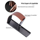 Phone Wrist Strap Stand Back Sticker Desktop Foldable Metal Genuine Leather Lazy Portable Foldable Adhesive Universal Support Stand