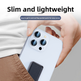 Phone Wrist Strap Stand Back Sticker Desktop Foldable Metal Genuine Leather Lazy Portable Foldable Adhesive Universal Support Stand