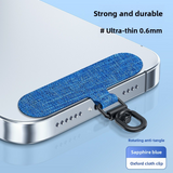 360 ° Rotating Phone Lanyard Tether Tab Oxford Cloth Phone Lanyard Patch Clip Anti-Lost Solid Connecting Piece
