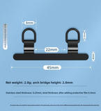 2 Way Metal Double Head Cellphone Lanyards Patch Strap Tether Lanyards Without Adhesive Only for Case with Dual Holes
