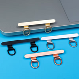 2 Way Metal Double Head Cellphone Lanyards Patch Strap Tether Lanyards Without Adhesive Only for Case with Dual Holes