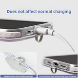 Phone Tether Tab,Ultra-thin 0.2mm Bending Design Universal Stainless Steel Phone Lanyard Tab Without Adhesive,Metal Phone Lanyard Replacement Patch for Cell Phone (Gold)