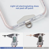Phone Tether Tab,Ultra-thin 0.2mm Bending Design Universal Stainless Steel Phone Lanyard Tab Without Adhesive,Metal Phone Lanyard Replacement Patch for Cell Phone (Gold)
