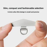 Phone Tether Tab,Ultra-thin 0.2mm Bending Design Universal Stainless Steel Phone Lanyard Tab Without Adhesive,Metal Phone Lanyard Replacement Patch for Cell Phone (Gold)