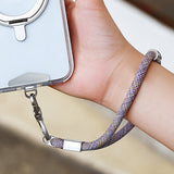 Phone Tether Tab,Ultra-thin 0.2mm Bending Design Universal Stainless Steel Phone Lanyard Tab Without Adhesive,Metal Phone Lanyard Replacement Patch for Cell Phone (Gold)