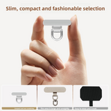 Mini Phone Tether Tab Available for Mute and charging port, 0.2mm Ultra-thin Phone Metal Patch, Universal Phone Lanyard Patch