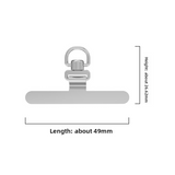 Phone Tether Tab, 360° Rotation Ultra-thin 0.2mm Bending Design Universal Stainless Steel Phone Lanyard Tab Without Adhesive
