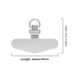 Phone Tether Tab, 360° Rotation Ultra-thin 0.2mm Bending Design Universal Stainless Steel Phone Lanyard Tab Without Adhesive