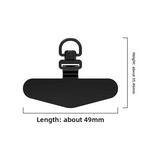 Phone Tether Tab, 360° Rotation Ultra-thin 0.2mm Bending Design Universal Stainless Steel Phone Lanyard Tab Without Adhesive