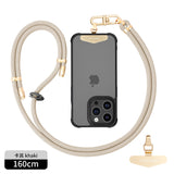 Cell phone lanyard, crossbody lanyard and wrist strap premium metal buckle phone charms with stainless steel phone patch compatible with all smartphone
