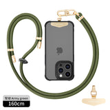 Cell phone lanyard, crossbody lanyard and wrist strap premium metal buckle phone charms with stainless steel phone patch compatible with all smartphone