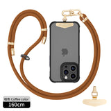 Cell phone lanyard, crossbody lanyard and wrist strap premium metal buckle phone charms with stainless steel phone patch compatible with all smartphone
