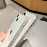 Luxury Bling Glitter Clear Case For iPhone 14 Pro Max 13 Shockproof Transparent Soft Cover