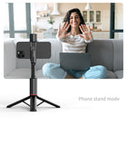 NEW Portable Selfie Stick Tripod With Fill Light for Huawei iPhone Aluminum alloy Selfie Sticker