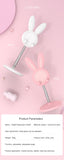 Cute Bunny Phone Holder Desktop Cell Phone Stand Height Angle Adjustable For iPhone 13 14 iPad Lovely Rabbit Tablet Support