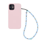 Phone Wrist Lanyard Strap Cute Kawaii Rainbow Color Beaded Phone Charm Strap Keychain Anti-Lost Phone Charm String