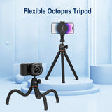 Flexible Octopus Tripod for DSLR Smartphone 2 in 1 Tripod Extend 1/4'' Screw for Magic Arm Led Video Light
