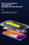 HD Clear Screen Protector for iPhone 13/iPhone 13 Pro, Tempered Film with Professional Positioning Aids [Automatic Cleaning] [No Bubbles], 9H