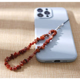 Style Crystal PHONE CHARM CHAIN/PHONE STRAP Amethyst Carnelian Rose Quartz Natural Stone Lanyard String Phone Accessory