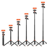 UURIG 1.3M Smartphone Vlog Tripods Selfie Stick With Cold Shoe Mount Holder For Mobile Phone Tripod SLR Camera Action Camera