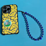 Blue Phone Lanyard Strap Women Cellphone Chain for Lanyard