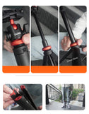 UURIG 1.3M Smartphone Vlog Tripods Selfie Stick With Cold Shoe Mount Holder For Mobile Phone Tripod SLR Camera Action Camera