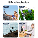 Flexible Octopus Tripod for DSLR Smartphone 2 in 1 Tripod Extend 1/4'' Screw for Magic Arm Led Video Light