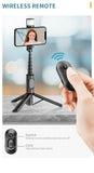 NEW Portable Selfie Stick Tripod With Fill Light for Huawei iPhone Aluminum alloy Selfie Sticker