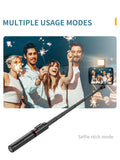 NEW Portable Selfie Stick Tripod With Fill Light for Huawei iPhone Aluminum alloy Selfie Sticker