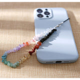 Style Crystal PHONE CHARM CHAIN/PHONE STRAP Amethyst Carnelian Rose Quartz Natural Stone Lanyard String Phone Accessory