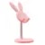 Cute Bunny Phone Holder Desktop Cell Phone Stand Height Angle Adjustable For iPhone 13 14 iPad Lovely Rabbit Tablet Support